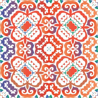 Meksika Talavera 'da etnik seramik fayans.