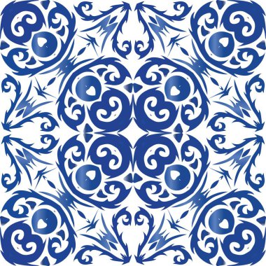 Portekizce süslemeli azulejo seramik.