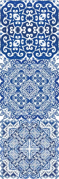 Couleur décorative carreaux de céramique azulejo . — Image vectorielle