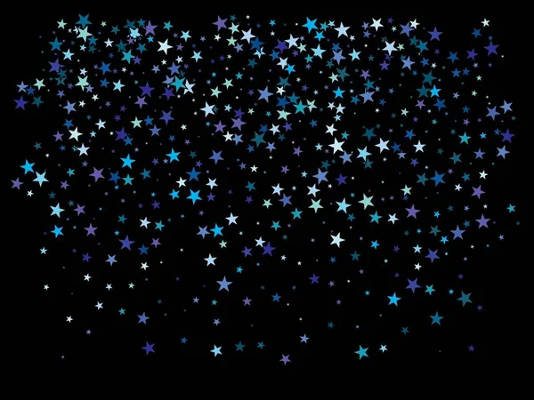 Caída de estrellas azules . — Vector de stock