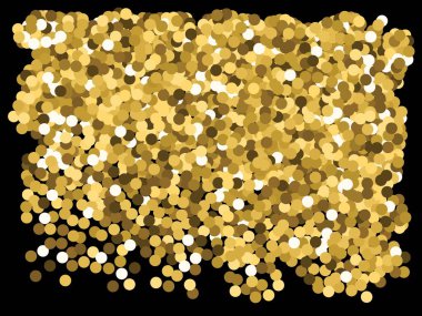 Düşen altın renkli daireler.