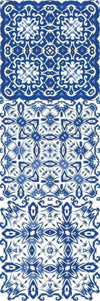Azulejo tradicional portugués ornamentado . — Vector de stock