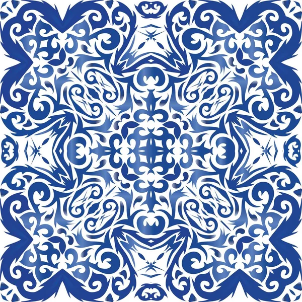 Azulejo decorativo azulejo portugal azulejos decoración . — Vector de stock