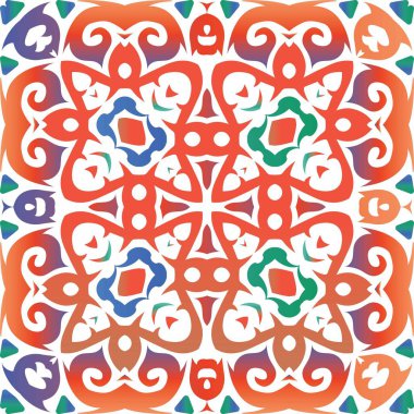 Dekoratif renk seramik talavera fayansları.