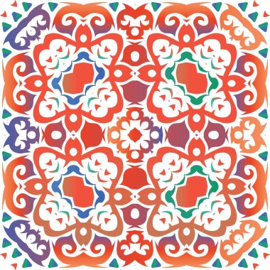 Dekoratif renk seramik talavera fayansları.