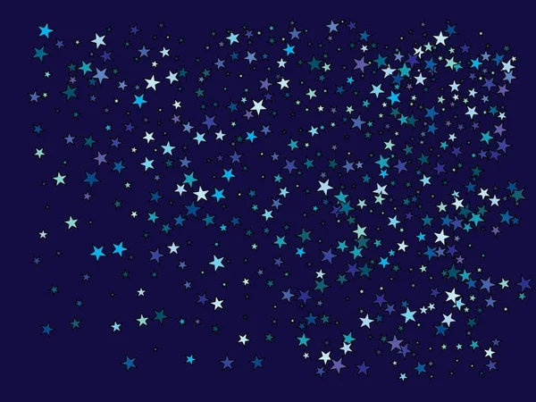 Caída de estrellas azules . — Vector de stock