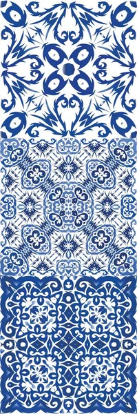 Португальская плитка azulejo . — стоковый вектор