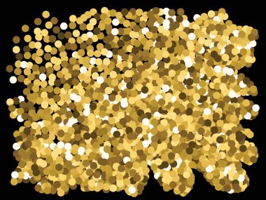 Siyah arkaplana düşen konfeti.