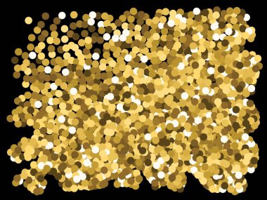 Tatil için soyut altın daireler.