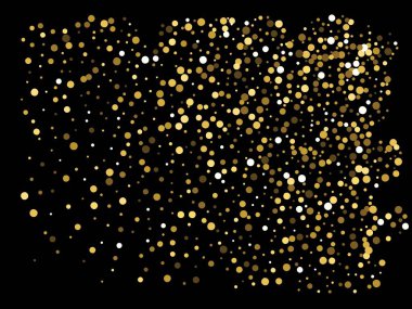 Siyah arkaplana düşen konfeti.