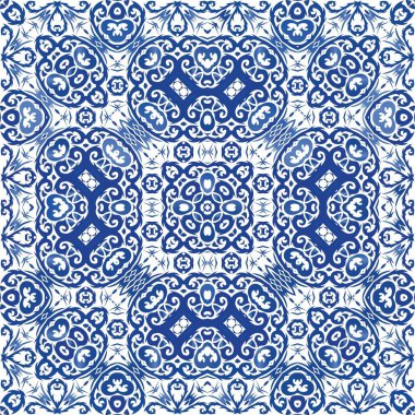 Antika Portekiz azulejo seramik.