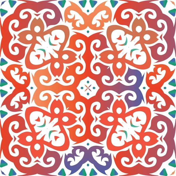 Antique ornate tiles talavera mexico. — Stock Vector