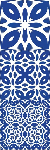 Piastrelle azulejo vintage portoghese . — Vettoriale Stock
