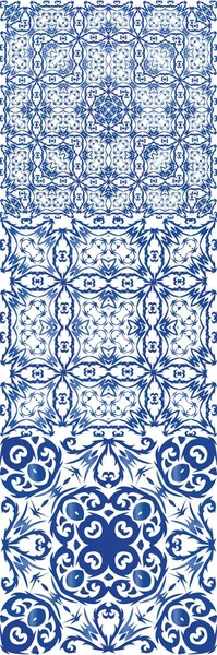 Portugese vintage azulejo tegels. — Stockvector