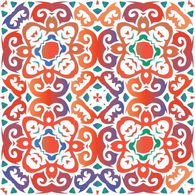 Meksika Talavera 'da etnik seramik fayans.