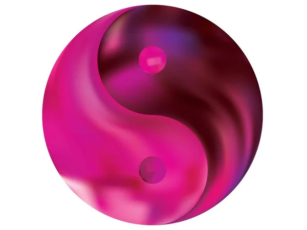 Yin yang formunda modern arka plan.