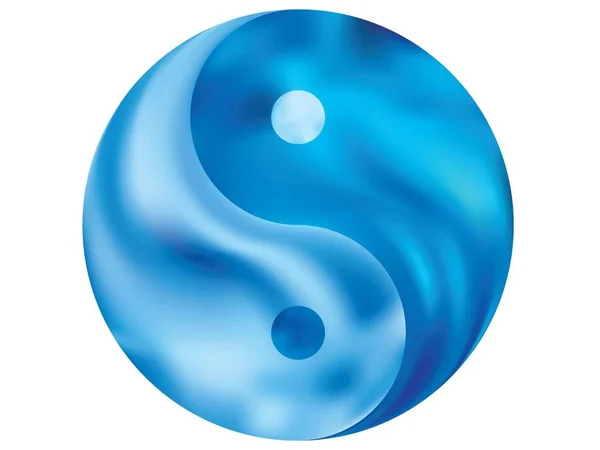 Yin yang şeklinde renkli arkaplan.