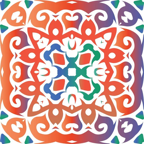 Cerâmica talavera mexicana antiga . — Vetor de Stock