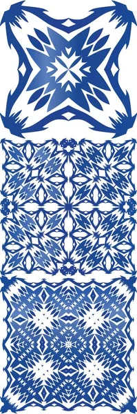 Baldosas cerámicas azulejo portugal . — Vector de stock