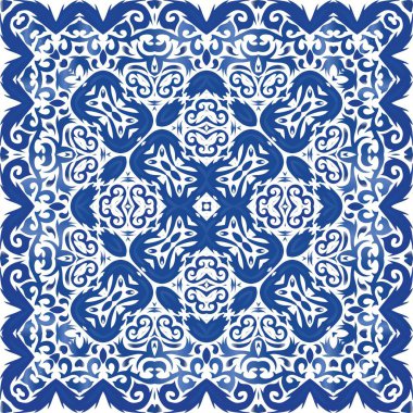 Antika azulejo döşeme yaması.