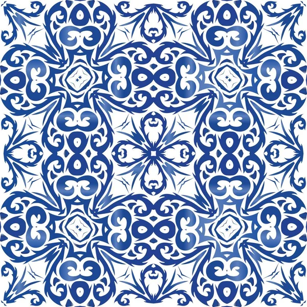 Couleur décorative carreaux de céramique azulejo . — Image vectorielle