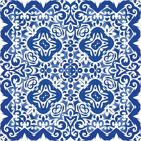 Traditionelles portugiesisches Azulejo. — Stockvektor