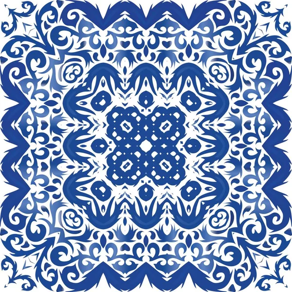 Kerámialapok azulejo portugál. — Stock Vector