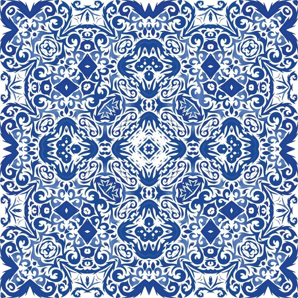 Portugese sierazulejo keramiek. — Stockvector