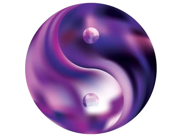 Yin yang formunda soyut bir arkaplan.