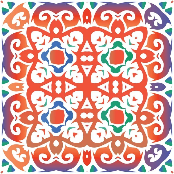 Cerâmica talavera ornamental mexicana . — Vetor de Stock