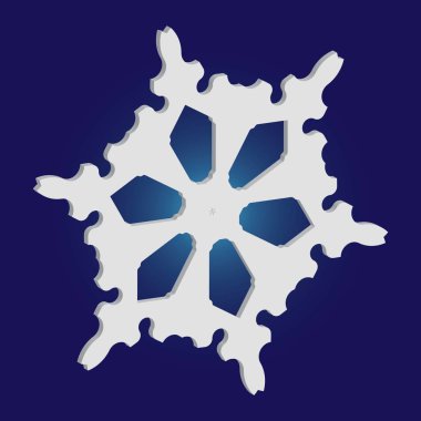 Mavi arka planda 3 boyutlu Noel kar taneleri.