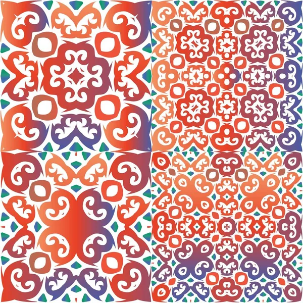 Talavera ornamentais azulejos do México decoração . — Vetor de Stock