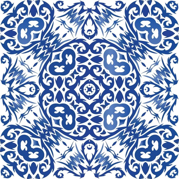 Portugiesische Azulejo-Fliesen. — Stockvektor