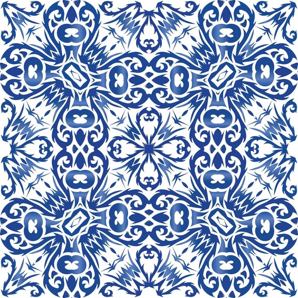 Керамическая плитка azulejo portugal . — стоковый вектор