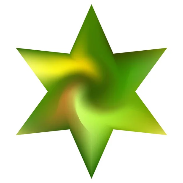 Chromatické pozadí ve formě hexagramu. — Stockový vektor