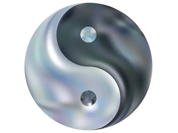 Yin yang şeklinde pürüzsüz bir arkaplan.