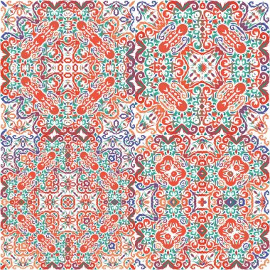 Dekoratif renk seramik talavera fayansları.