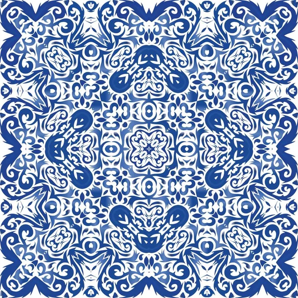 Azulejo português ornamentado tradicional . —  Vetores de Stock