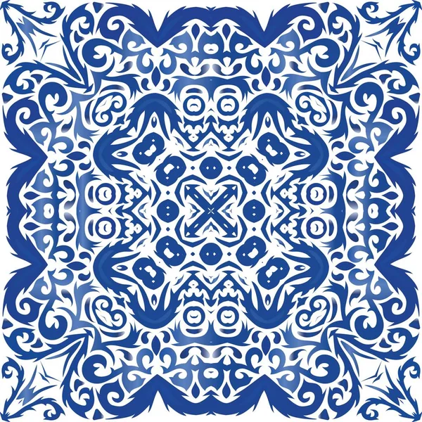 Керамическая плитка azulejo portugal . — стоковый вектор