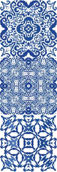 Portugál díszítő azulejo kerámia. — Stock Vector