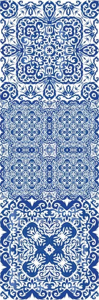 Керамическая плитка azulejo portugal . — стоковый вектор