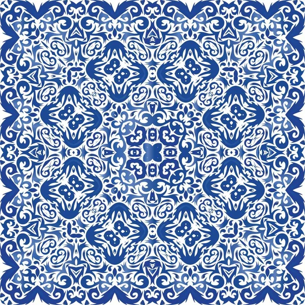 Traditionelles portugiesisches Azulejo. — Stockvektor