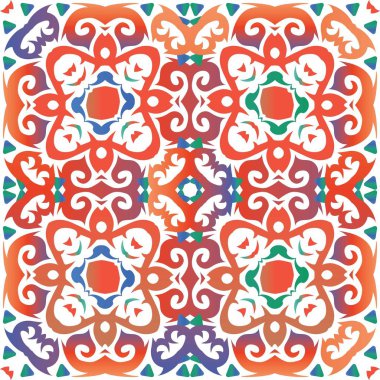 Süslü Talavera Meksika fayansları dekorasyonu.