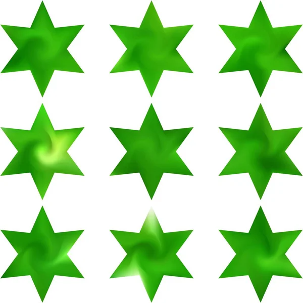 Conjunto de fundo colorido hexagrama . — Vetor de Stock