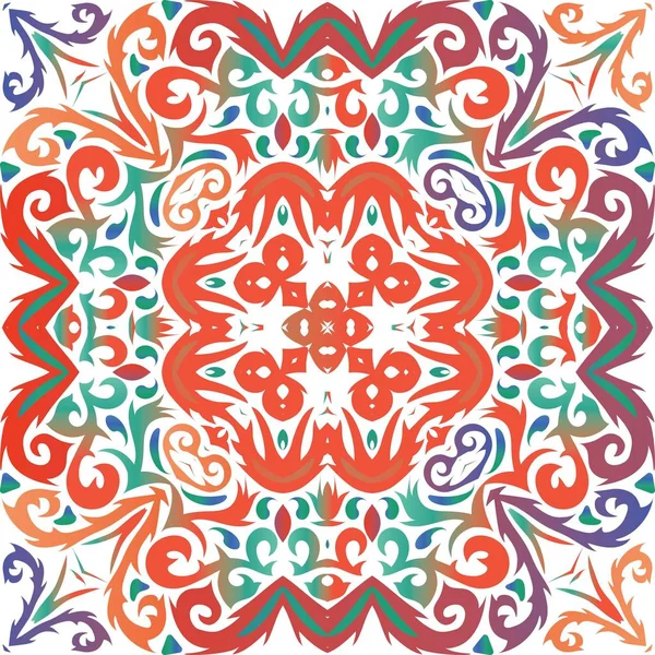 Couleur décorative carreaux de talavera céramique . — Image vectorielle