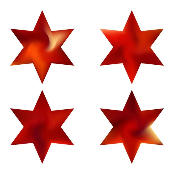 Ensemble de fonds colorés hexagramme . — Image vectorielle