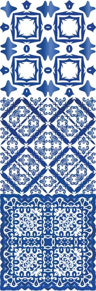 Zabytkowe płytki azulejo patchworki. — Wektor stockowy