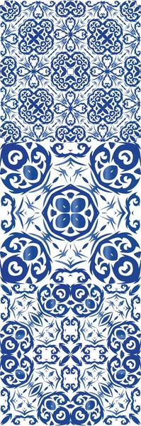 Ornement azulejo carreaux portugais décor . — Image vectorielle