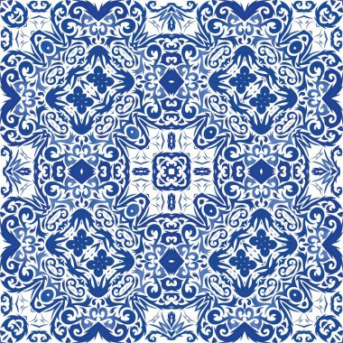 Antika azulejo döşeme yaması.