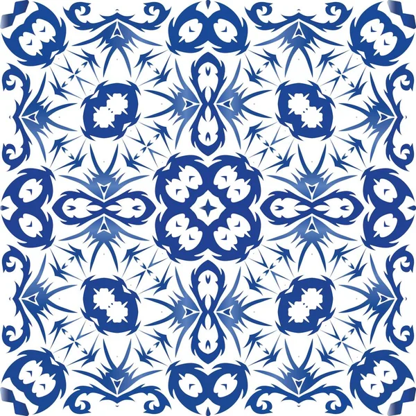 Azulejos portugueses vintage azulejo . — Vector de stock